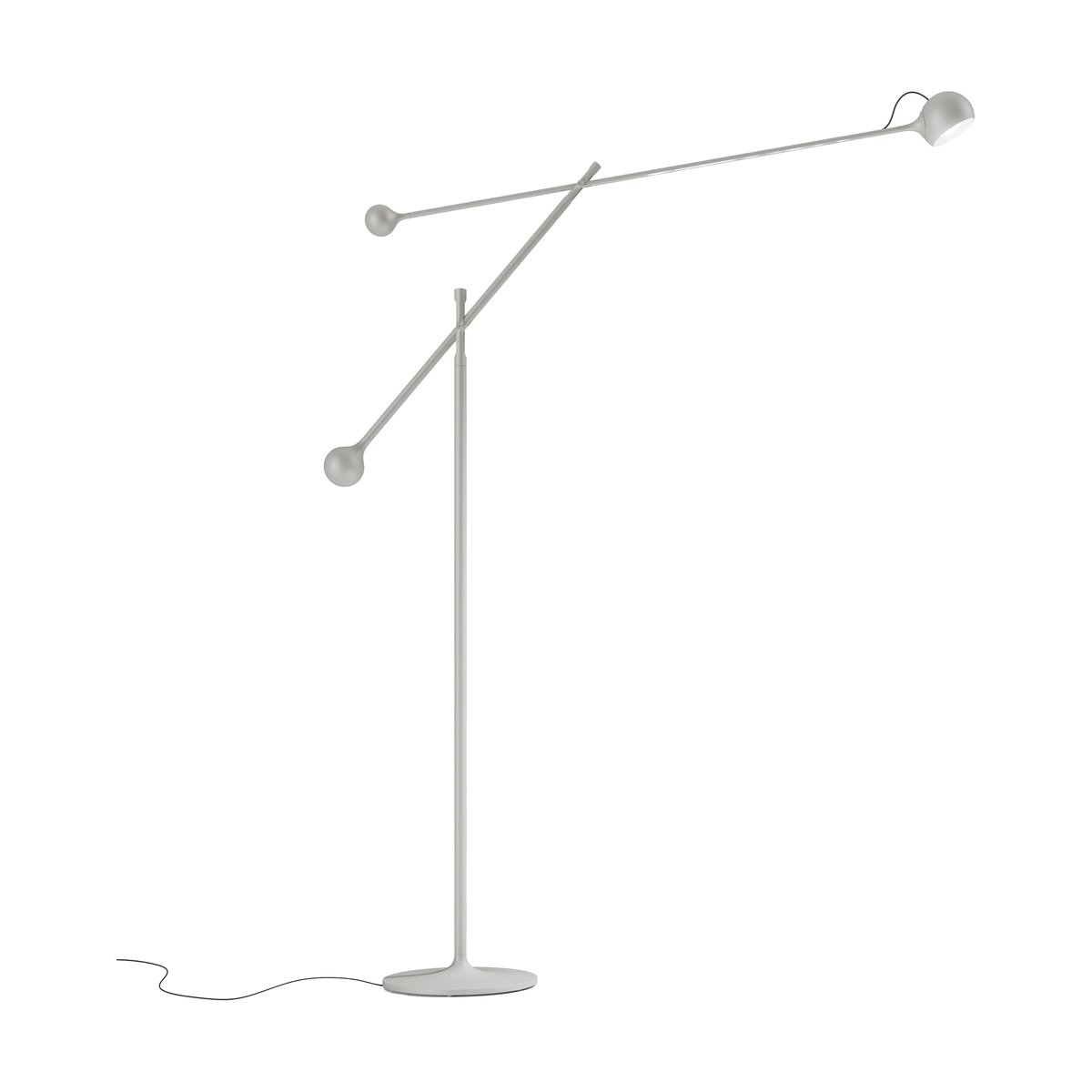Artemide Ixa lattiavalaisin White-grey | Skandinaavinen Sisustus | Lattiavalaisimet | Harmaa