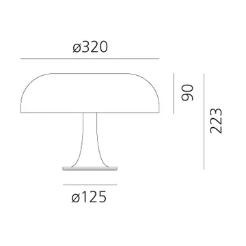 Nessino pöytälamppu - Ruby red - Artemide