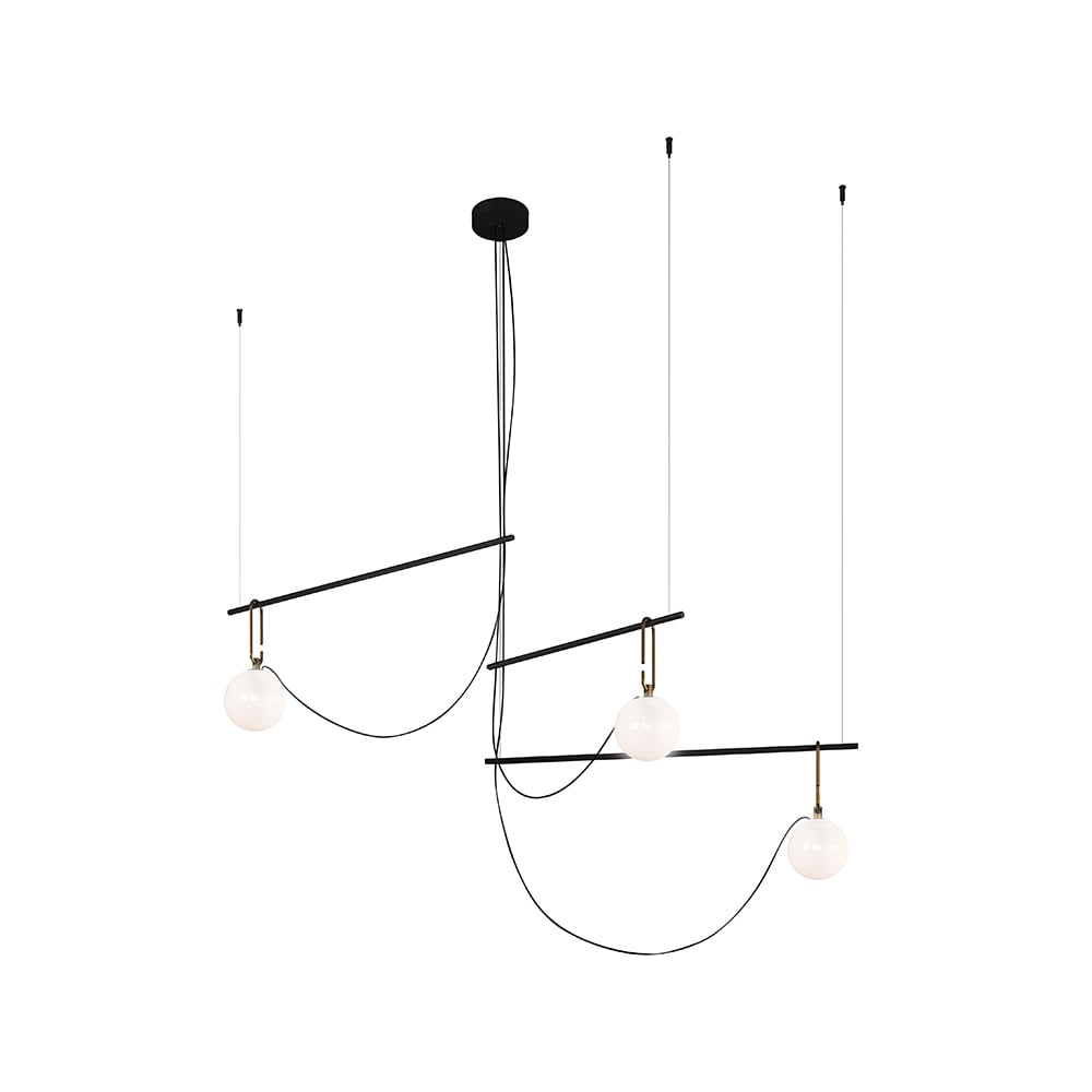 Artemide nh S3 14 riippuvalaisin musta-messinki | Skandinaavinen Sisustus | Kattovalaisimet & Riippuvalaisimet | Kullanvärinen