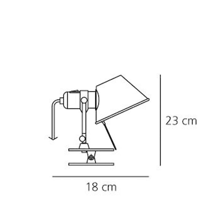 Tolomeo pinza seinävalaisin, alumiini Artemide