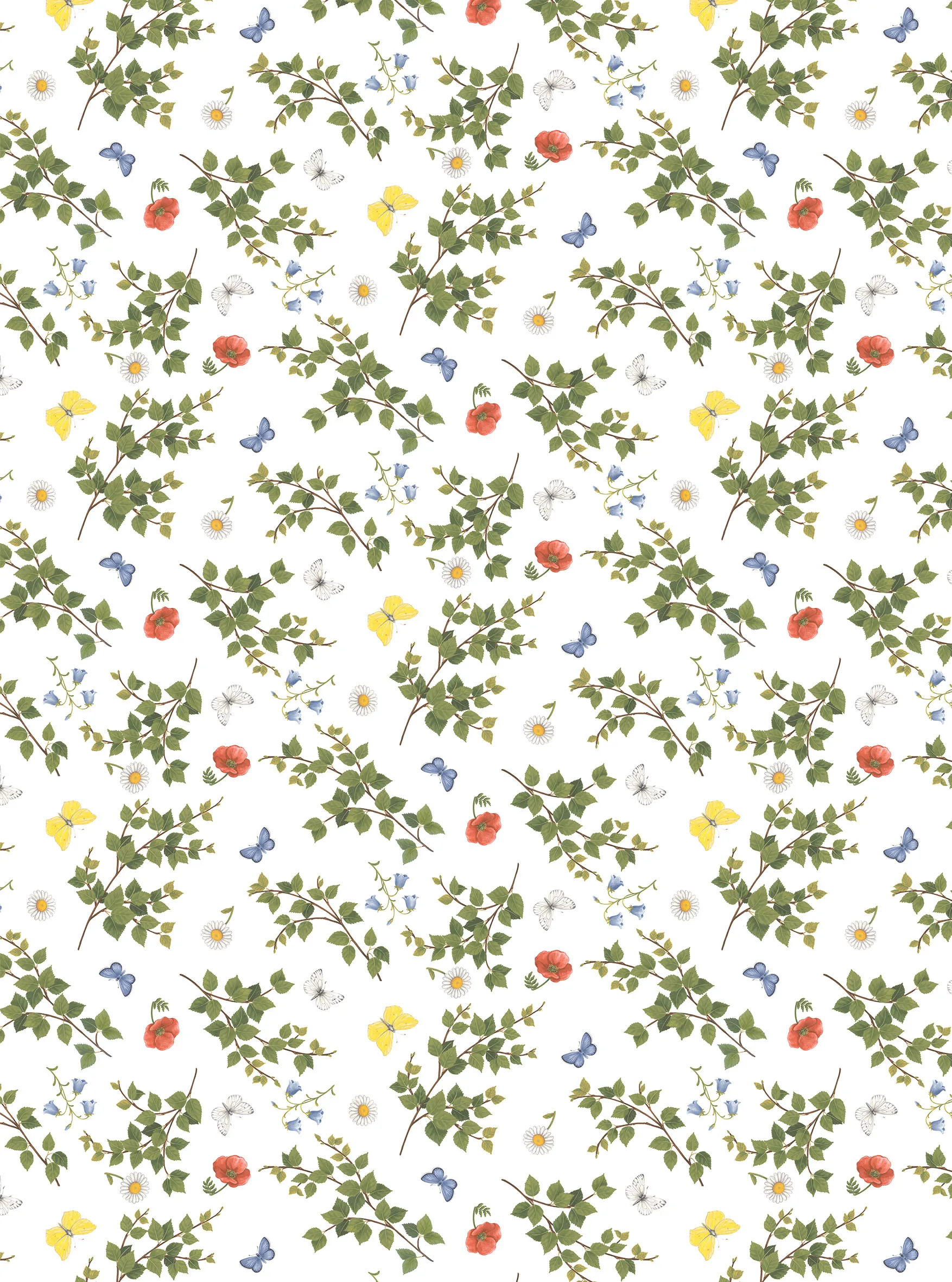 Björkäng kangas, Vihreä-monivärinen Arvidssons Textil