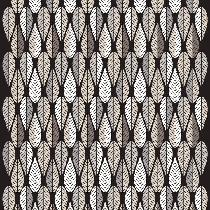 Blader kangas - harmaa-valkoinen-musta - Arvidssons Textil