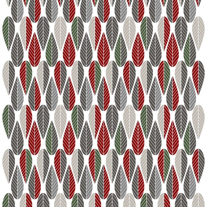Blader kangas - Punainen-vihreä - Arvidssons Textil