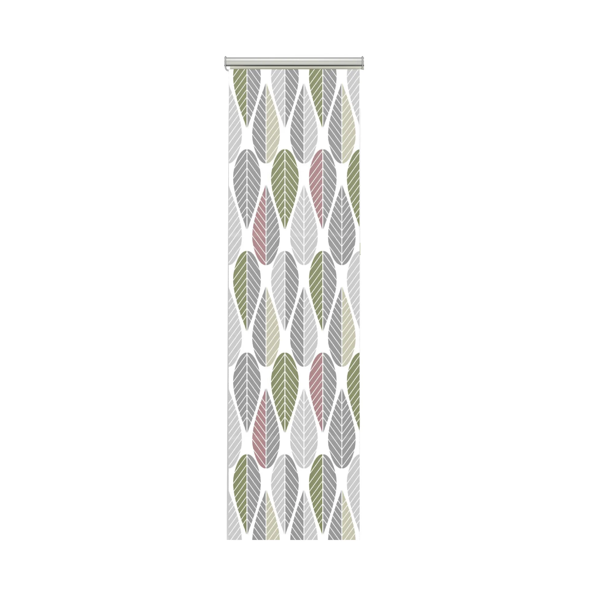 Blader paneeliverho 2-pack, Vaaleanpunainen Arvidssons Textil