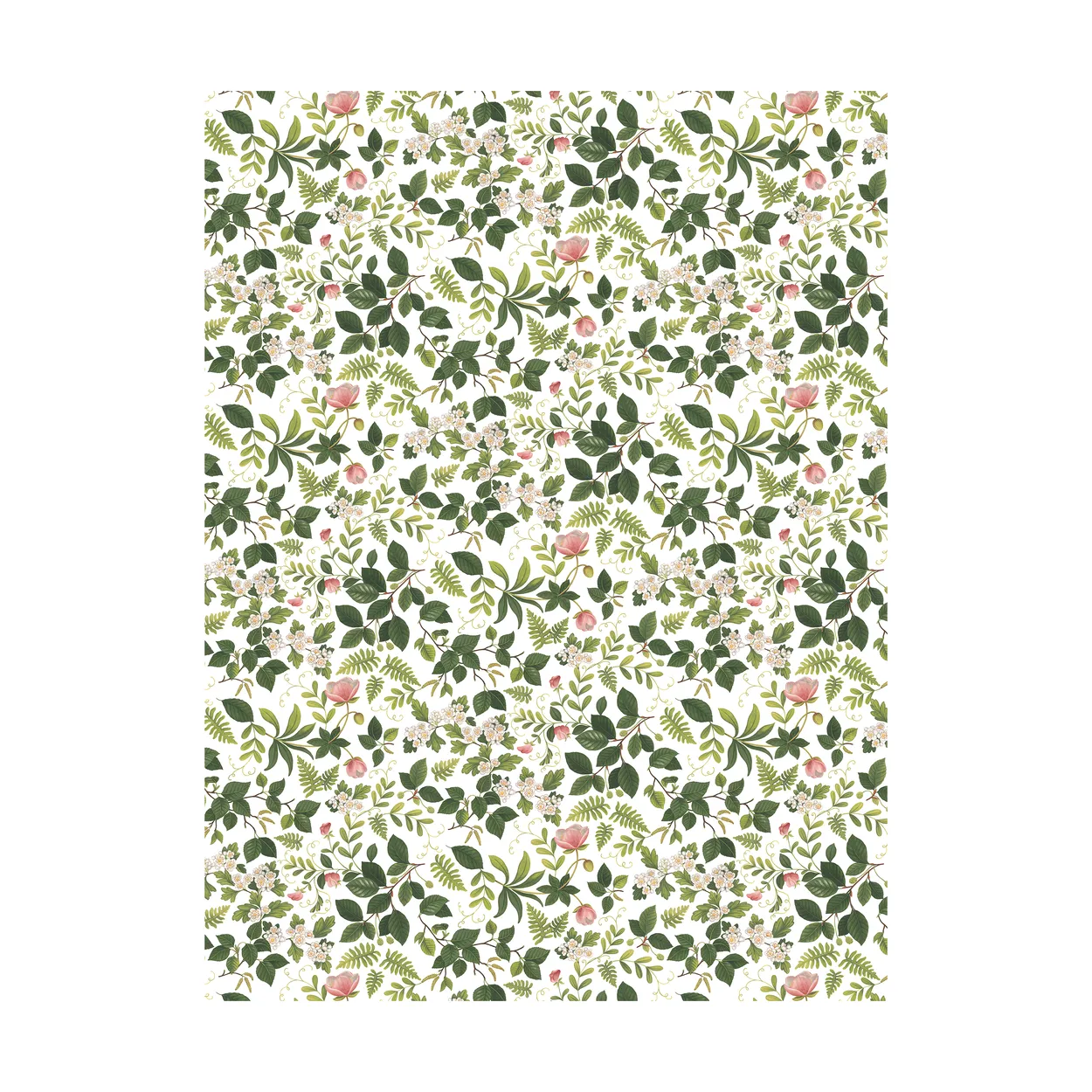 Arvidssons Textil Blomsterlund kangas Vihreä