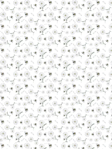 Blomstersurr kangas - Beige - Arvidssons Textil