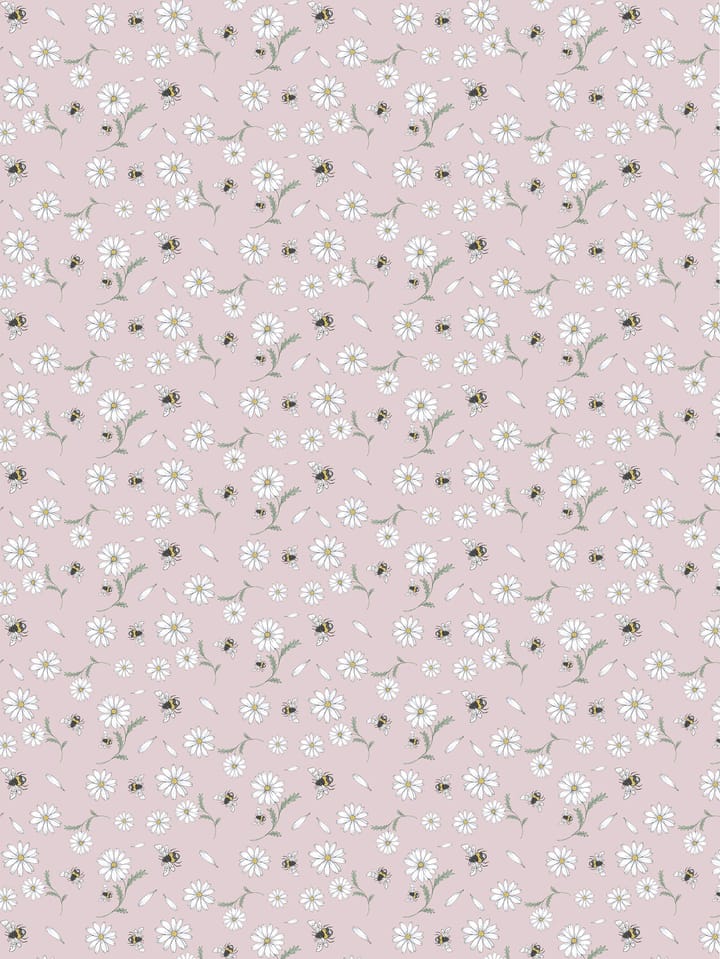 Blomstersurr kangas - Vaaleanpunainen - Arvidssons Textil