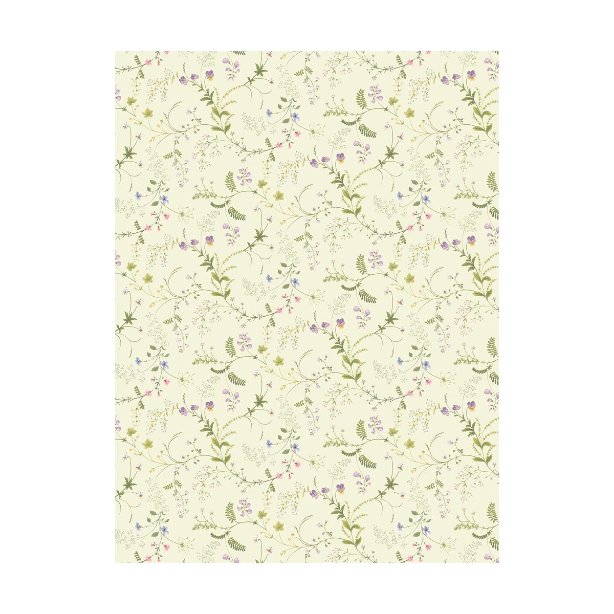 Arvidssons Textil Blomsteryra kangas Keltainen | Skandinaavinen Sisustus | Kankaat & Metritavarat | Keltainen