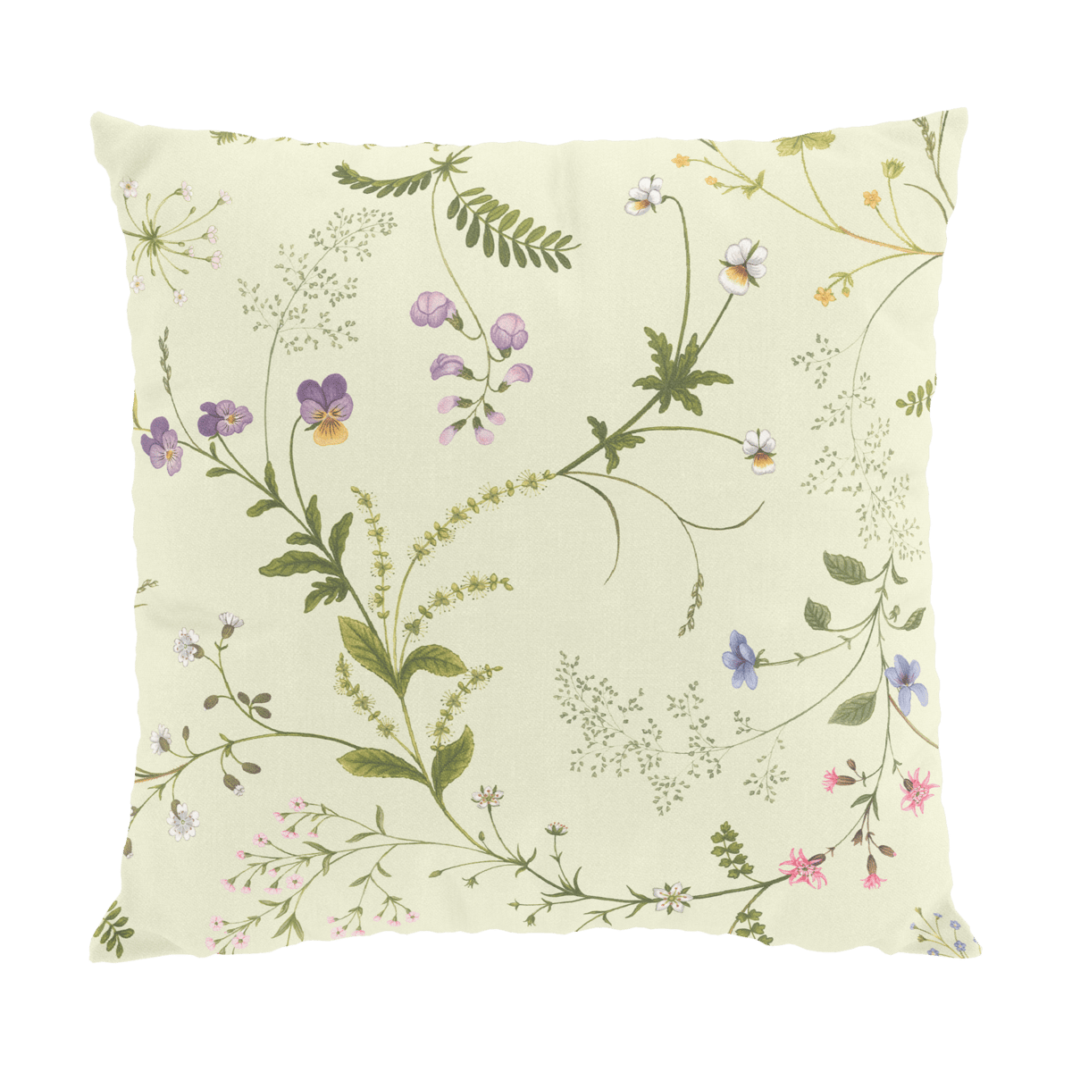 Arvidssons Textil Blomsteryra tyynynpäällinen 47x47 cm Keltainen