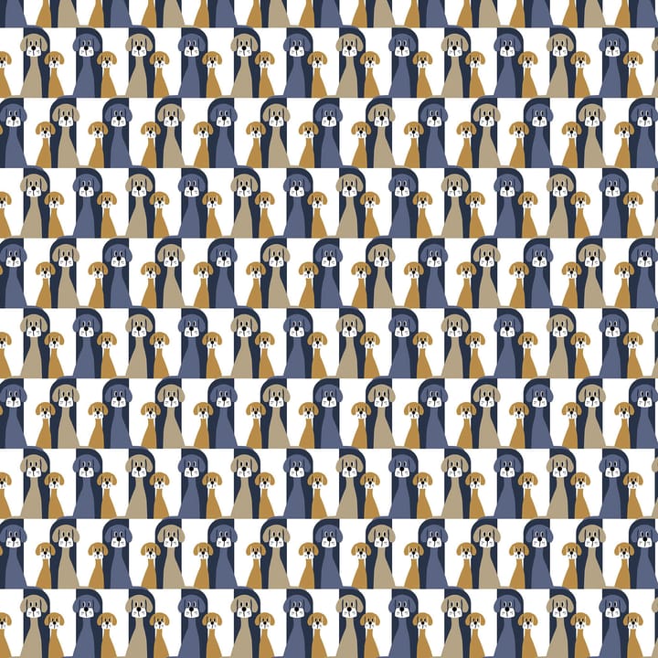 Buster kangas - Sininen-beige - Arvidssons Textil