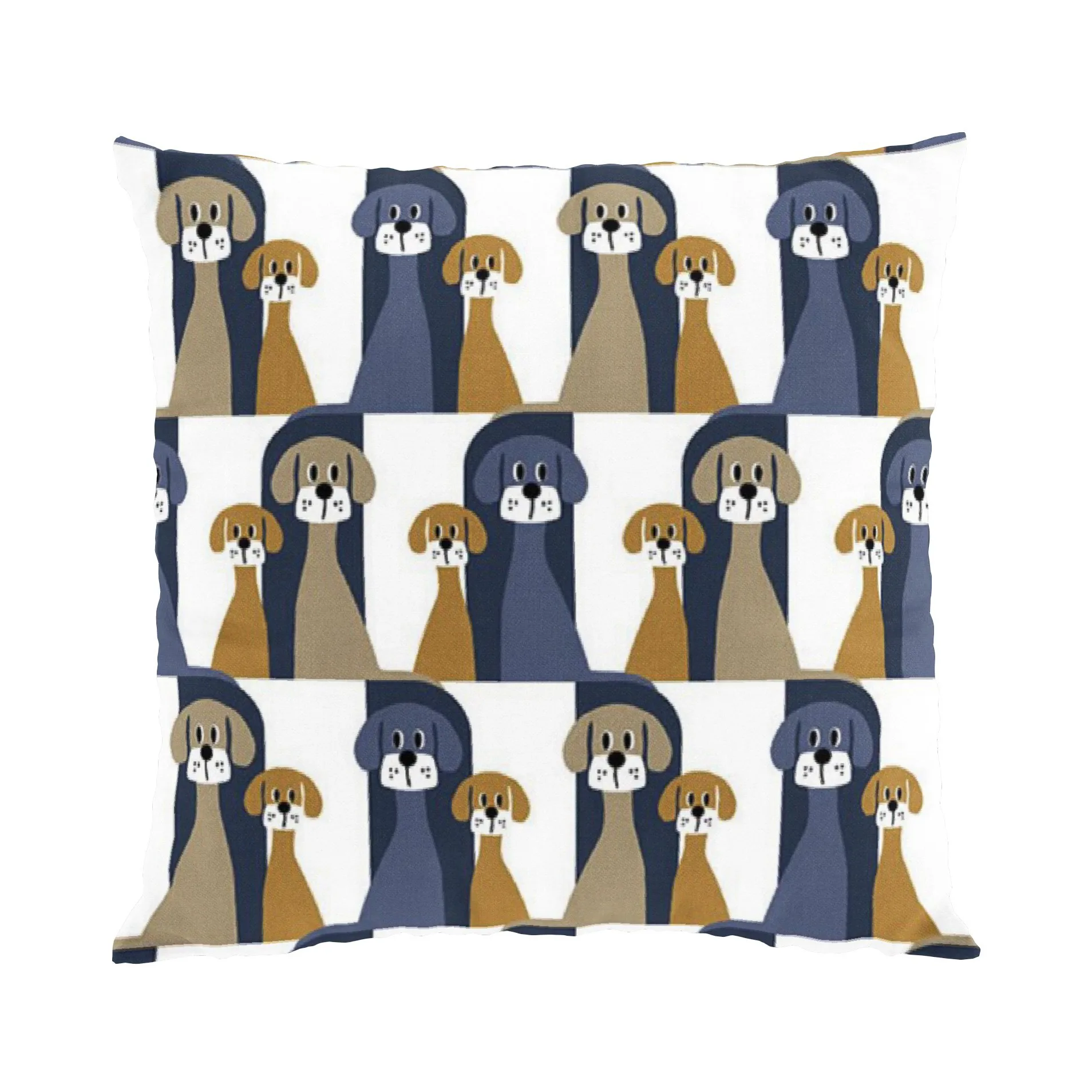 Buster tyynynpäällinen 47x47 cm, Sininen-beige Arvidssons Textil