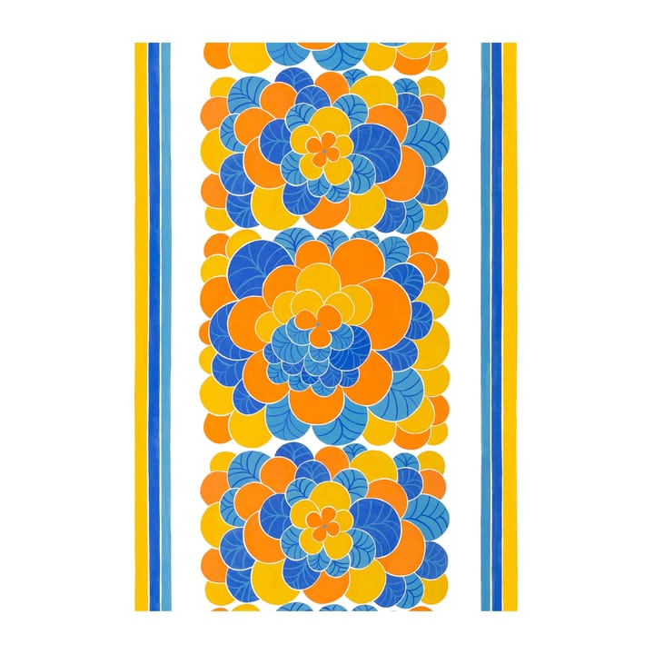 Cirrus kangas - Oranssi-sininen - Arvidssons Textil