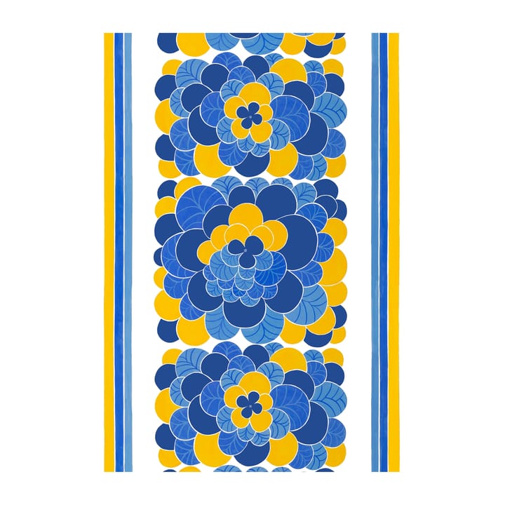 Cirrus kangas - Sininen-keltainen - Arvidssons Textil
