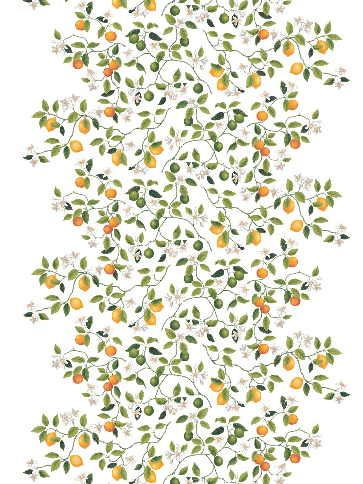 Arvidssons Textil Citrusträdet kangas Vihreä-vihreä