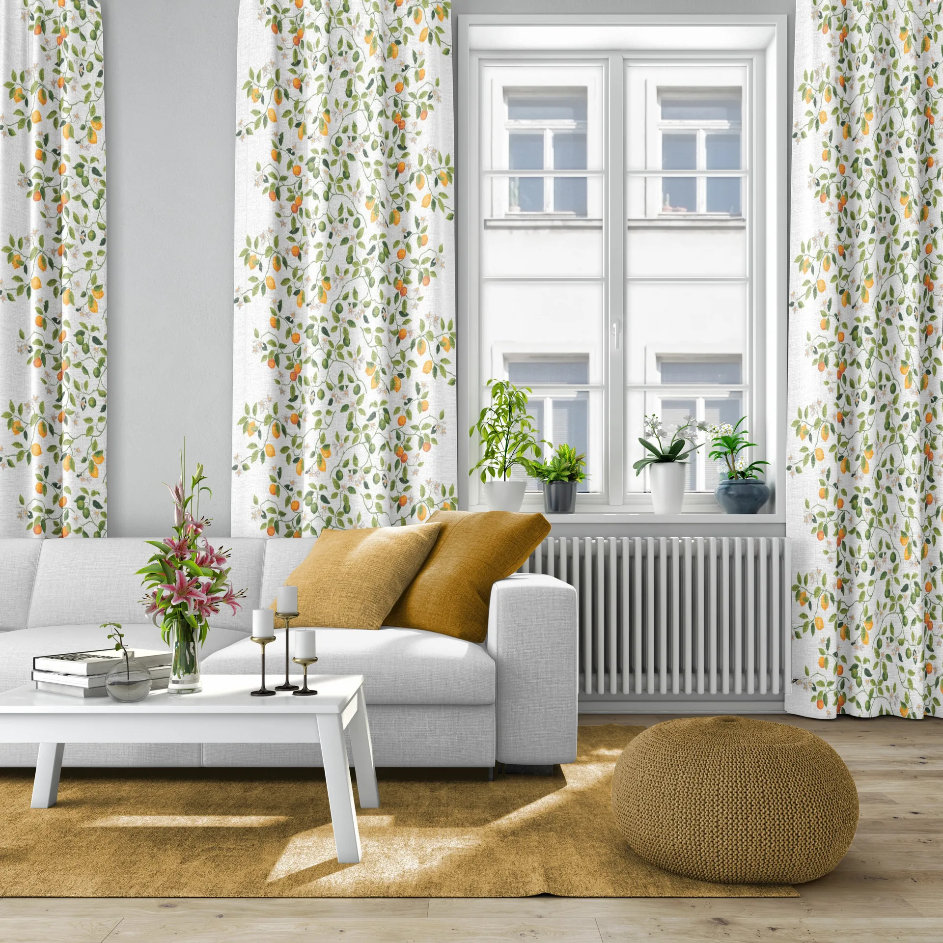 Citrusträdet kangas, Vihreä-vihreä Arvidssons Textil