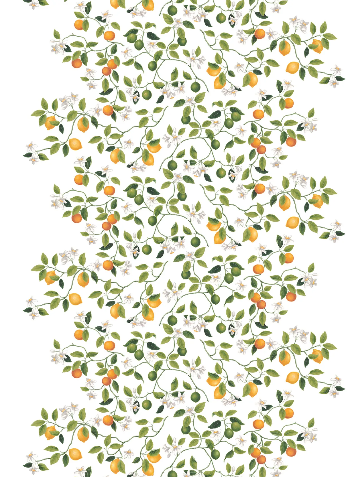 Arvidssons Textil Citrusträdet vahaliina Vihreä-vihreä