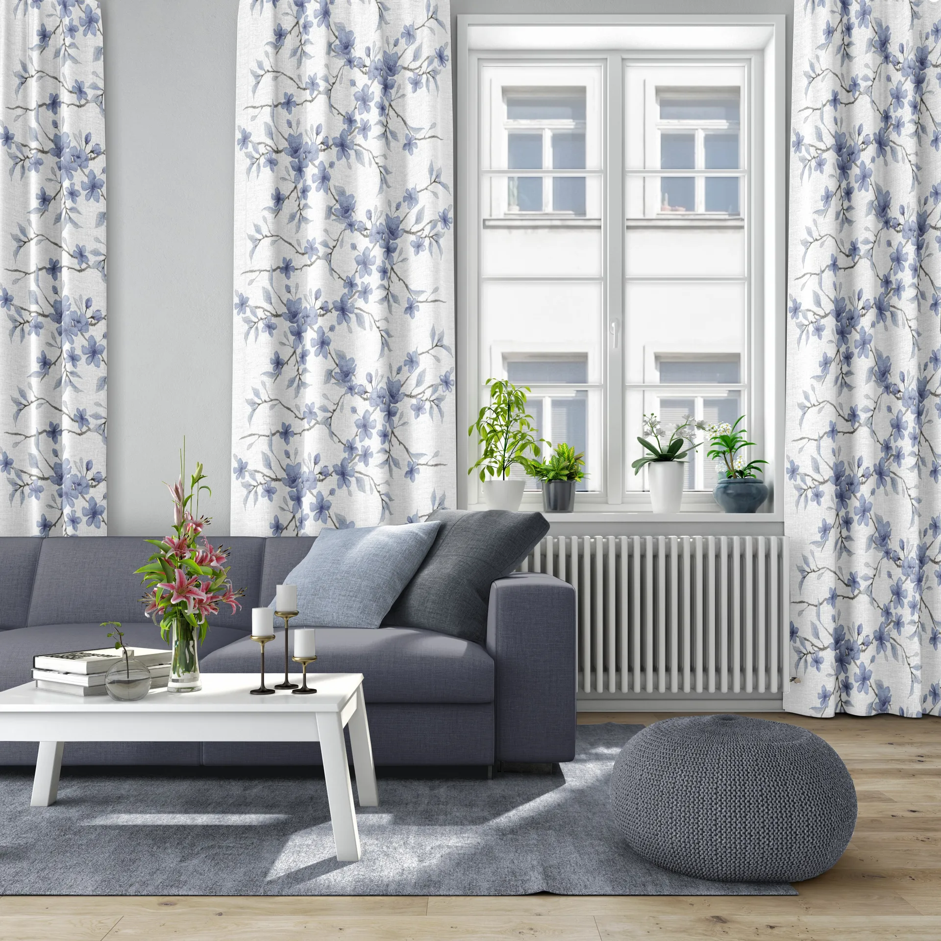 Fägring kangas, Sininen Arvidssons Textil