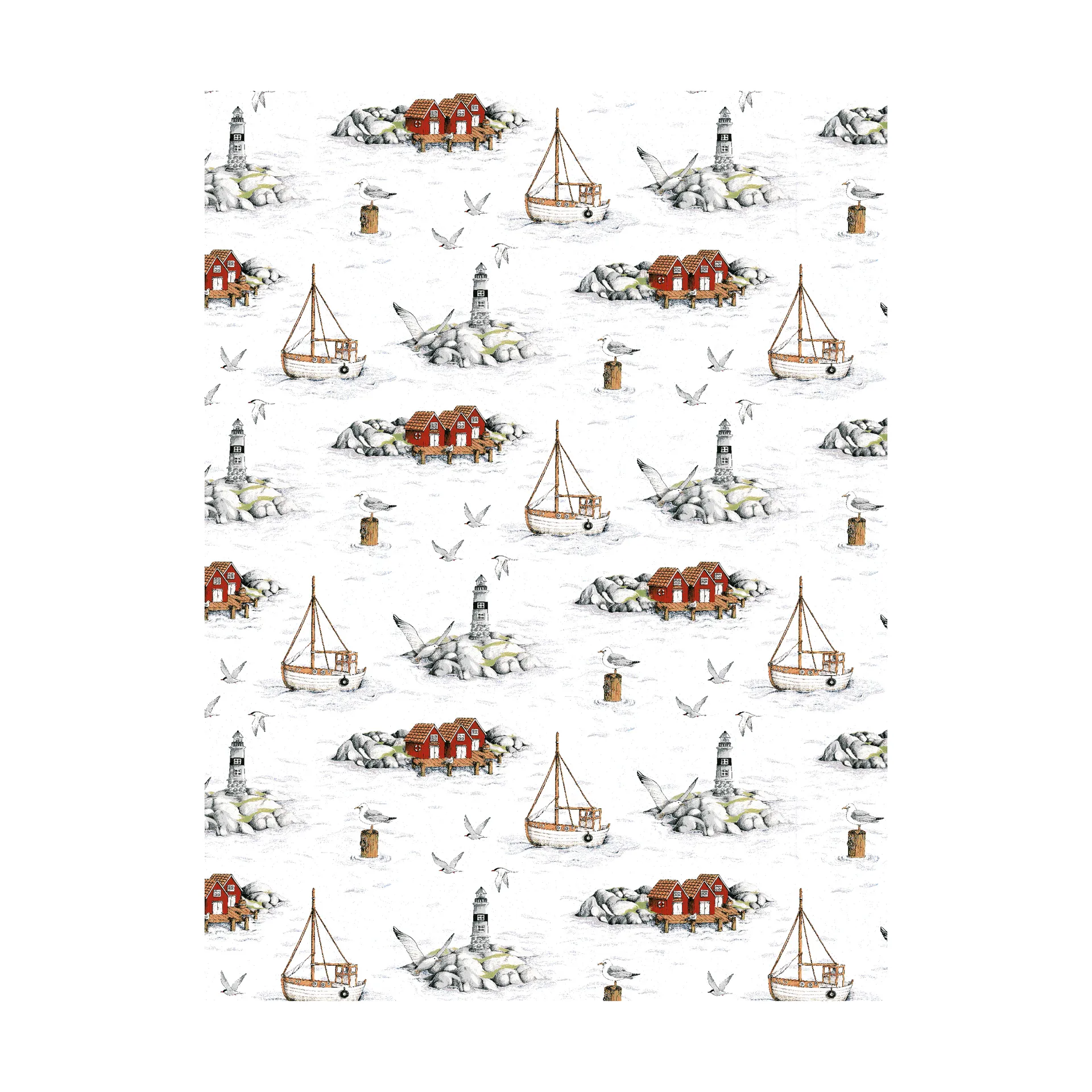 Fiskeskär kangas, Valkoinen Arvidssons Textil