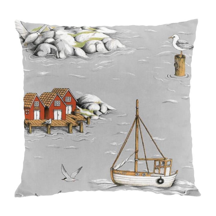 Fiskeskär tyynyliina 47x47 cm - Harmaa - Arvidssons Textil