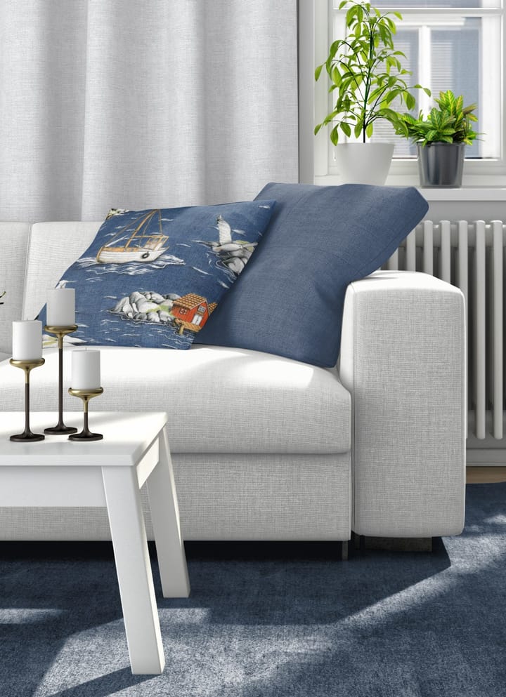 Fiskeskär tyynyliina 47x47 cm, Sininen Arvidssons Textil