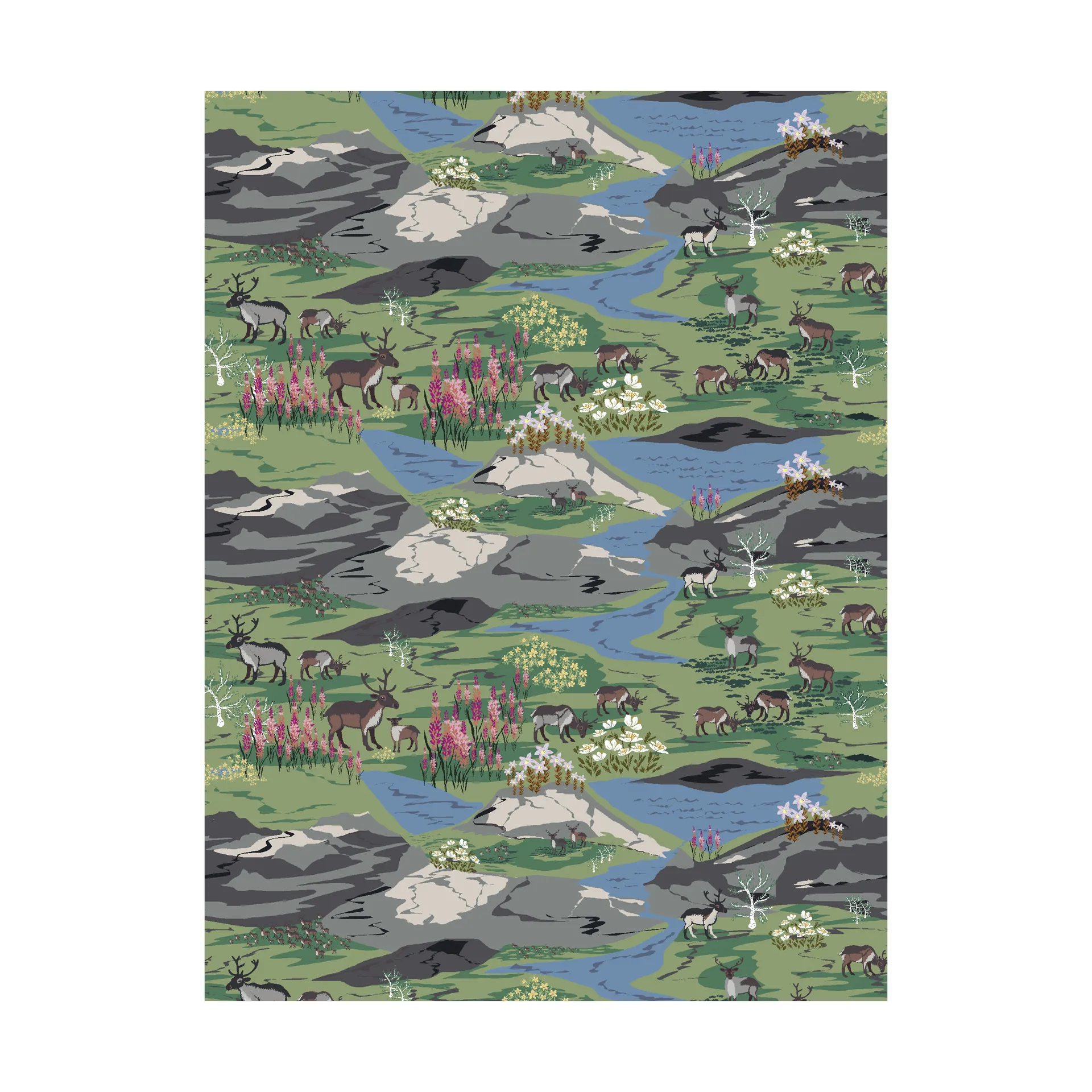 Fjällområden kangas, Vihreä Arvidssons Textil