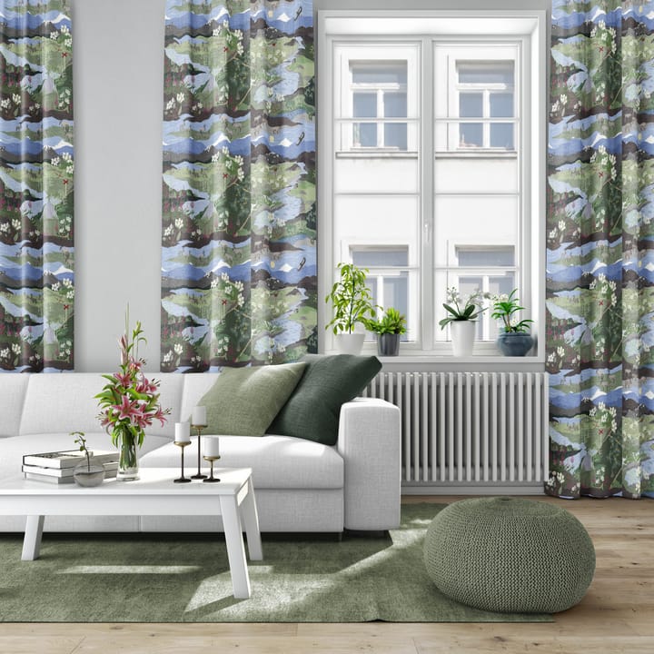 Fjällvandring kangas, Sini-vihreä Arvidssons Textil