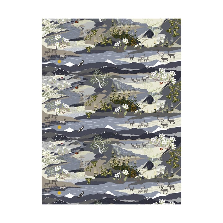 Fjällvandring kangas - Sininen - Arvidssons Textil