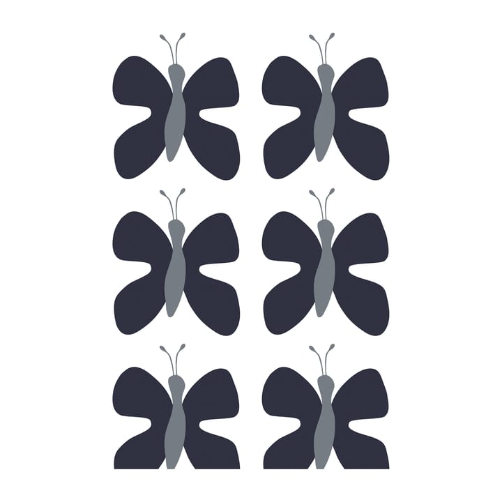 Fjäril kangas - Sininen - Arvidssons Textil