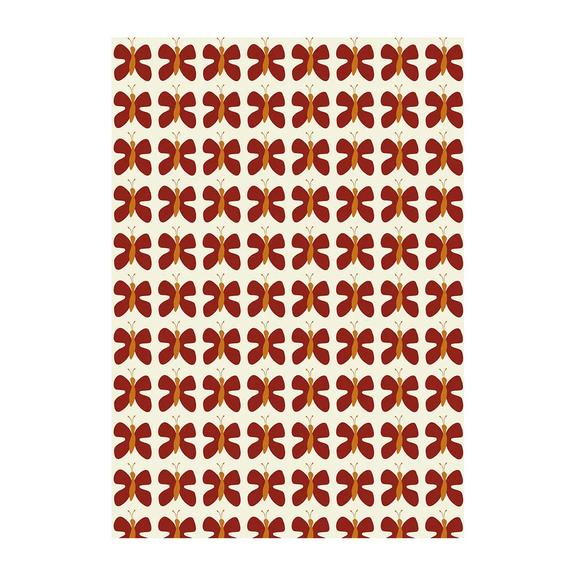 Fjäril Mini -vahaliina, Punainen Arvidssons Textil