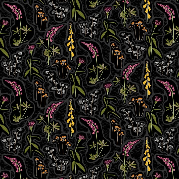 Florens vahaliina - Musta-monivärinen - Arvidssons Textil