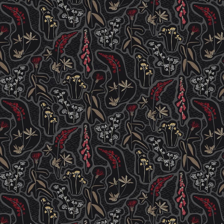 Florens vahaliina - Musta-punainen - Arvidssons Textil