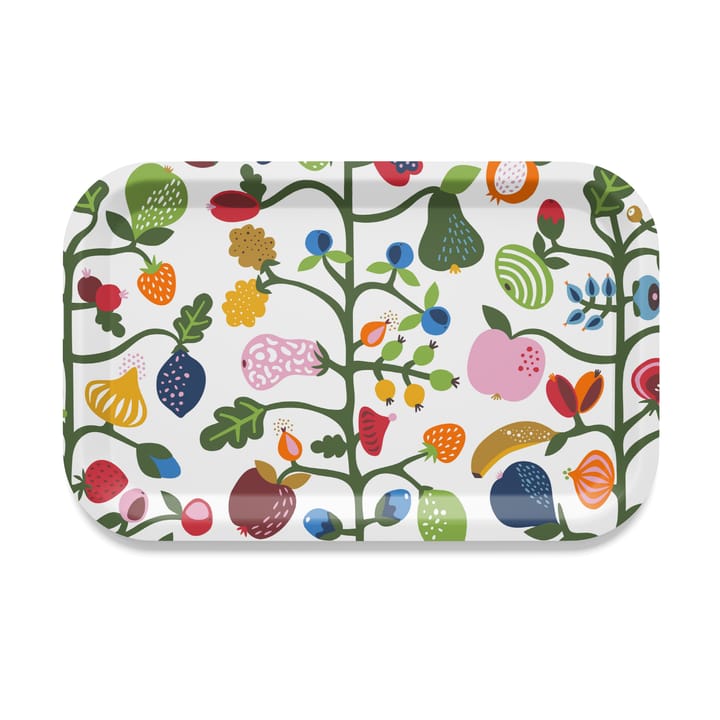 Fruktträdgården tarjotin 20x27 cm - Monivärinen - Arvidssons Textil