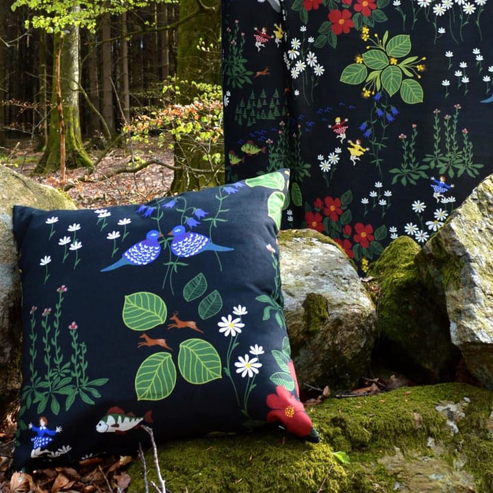 Himlajorden kangas, musta Arvidssons Textil