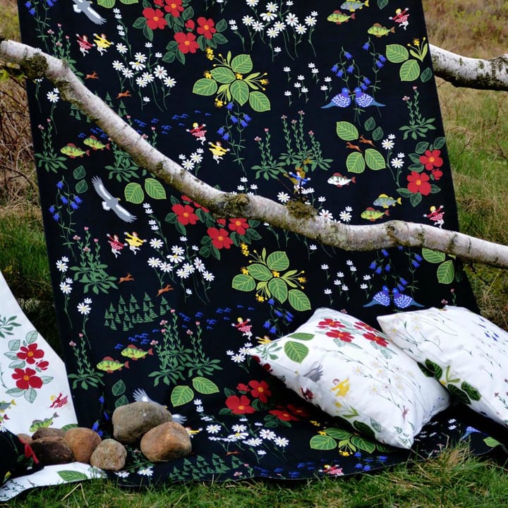 Himlajorden kangas, musta Arvidssons Textil