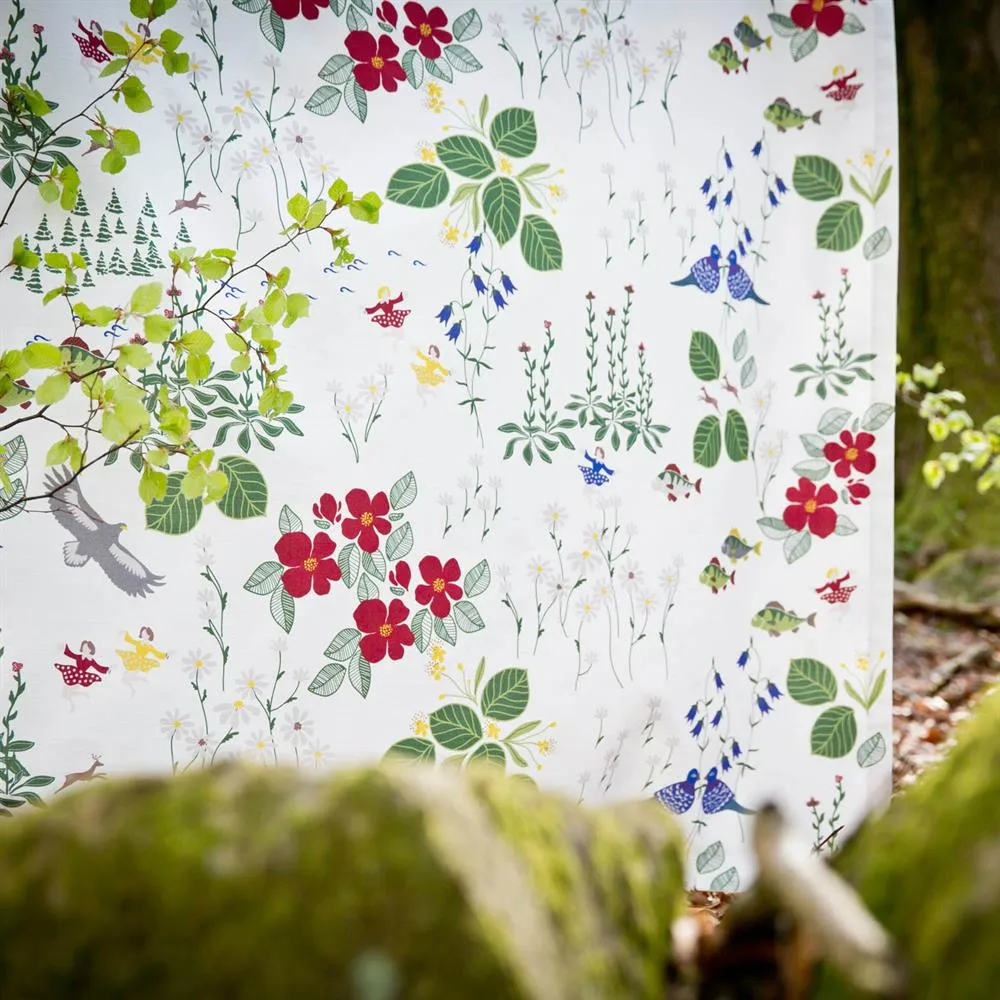 Himlajorden kangas, valkoinen Arvidssons Textil