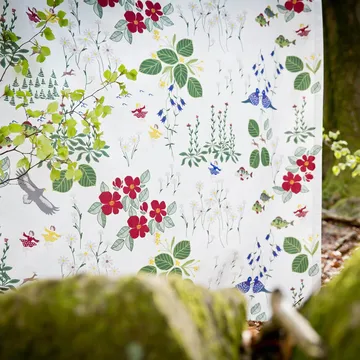 Himlajorden kangas - valkoinen - Arvidssons Textil