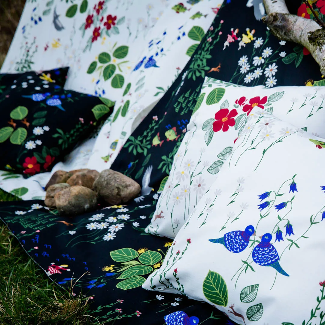 Himlajorden kangas, valkoinen Arvidssons Textil