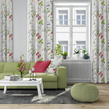 Himlajorden kangas - valkoinen - Arvidssons Textil