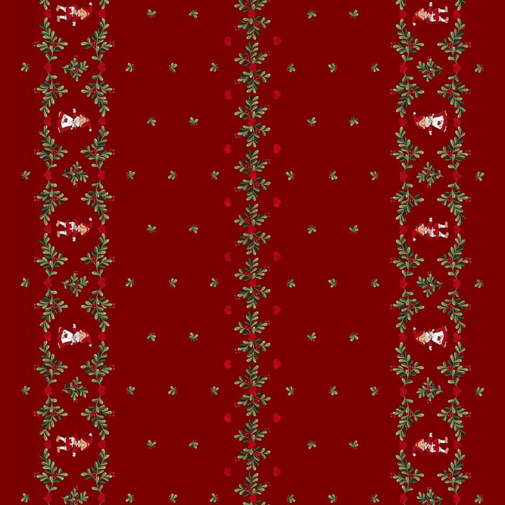 Hjärtans jul -boordikangas - Punainen - Arvidssons Textil