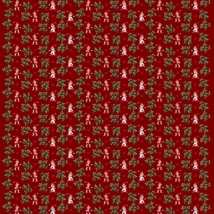 Hjärtans jul -kangas - Punainen - Arvidssons Textil