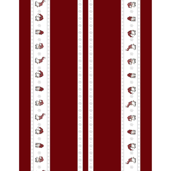 Julian och Co. -joulukangas boordi - Punainen - Arvidssons Textil