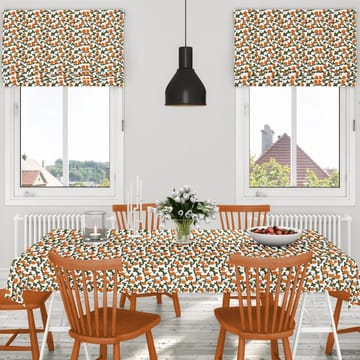 Klöveräng kangas - Oranssi-vihreä - Arvidssons Textil