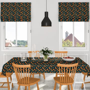 Klöveräng vahaliina - Oranssi-musta - Arvidssons Textil