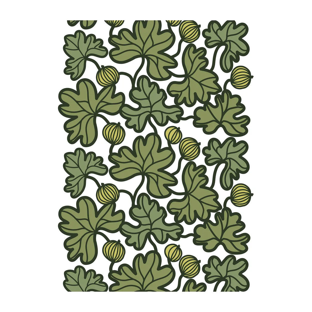 Arvidssons Textil Krusbär vahaliina Vihreä