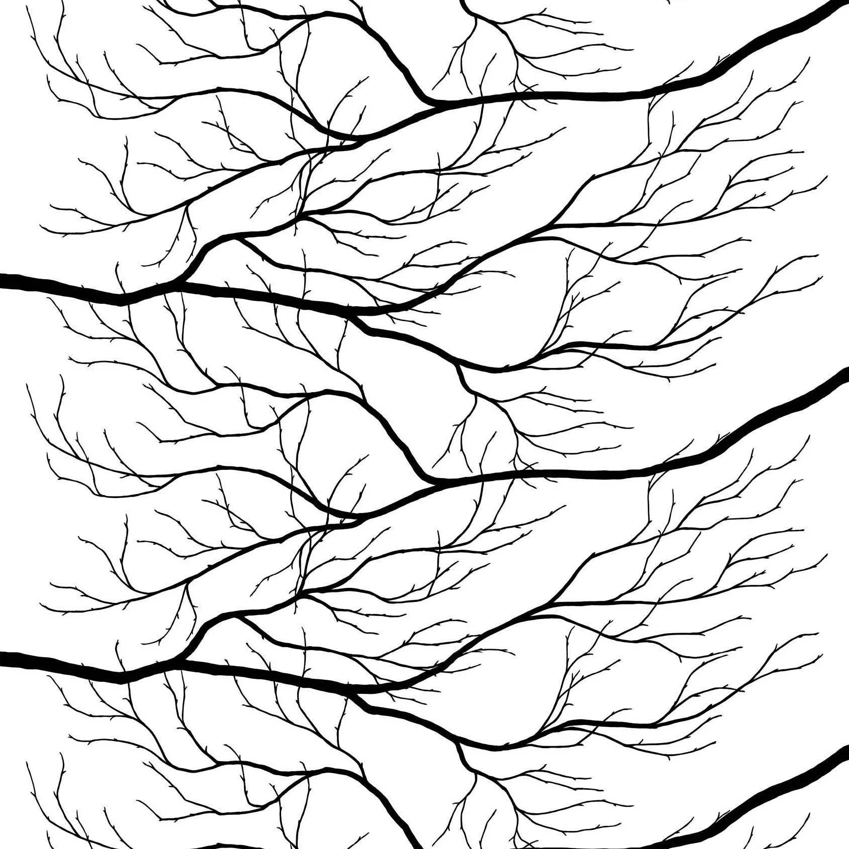 Kvisten kangas, musta-valkoinen Arvidssons Textil