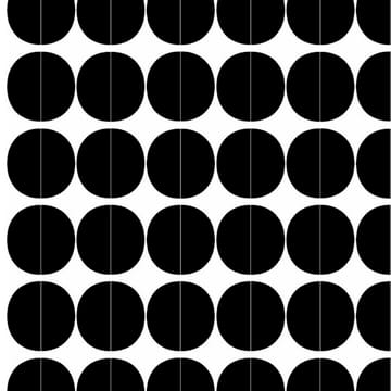 Lane kangas - mustat ympyrät - Arvidssons Textil