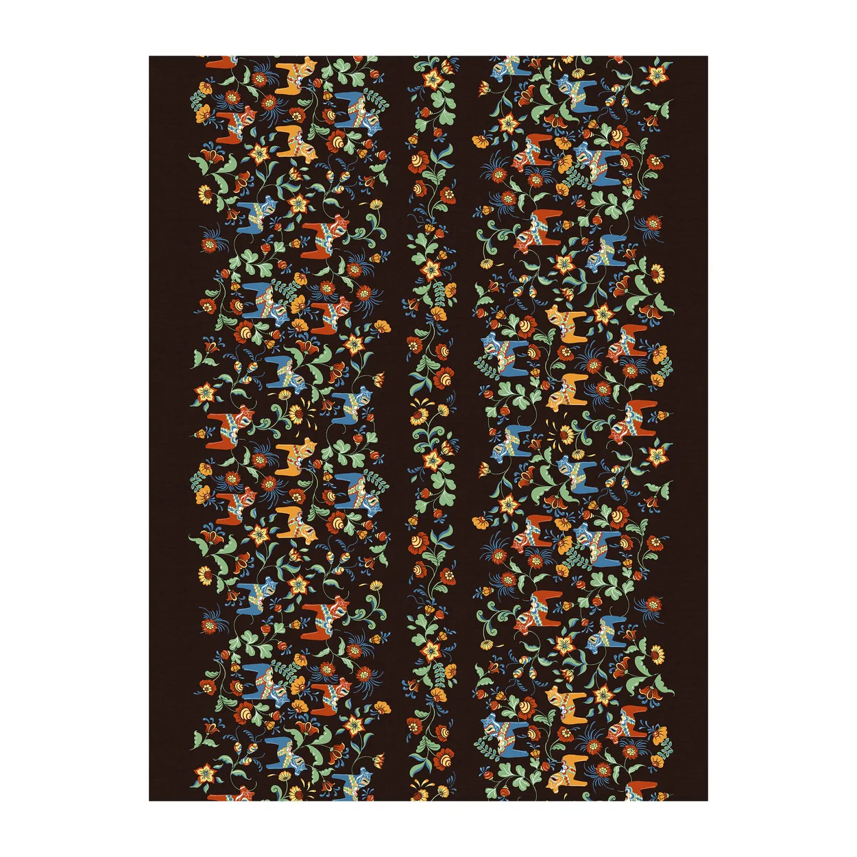 Arvidssons Textil Leksand Bård vahaliina Musta