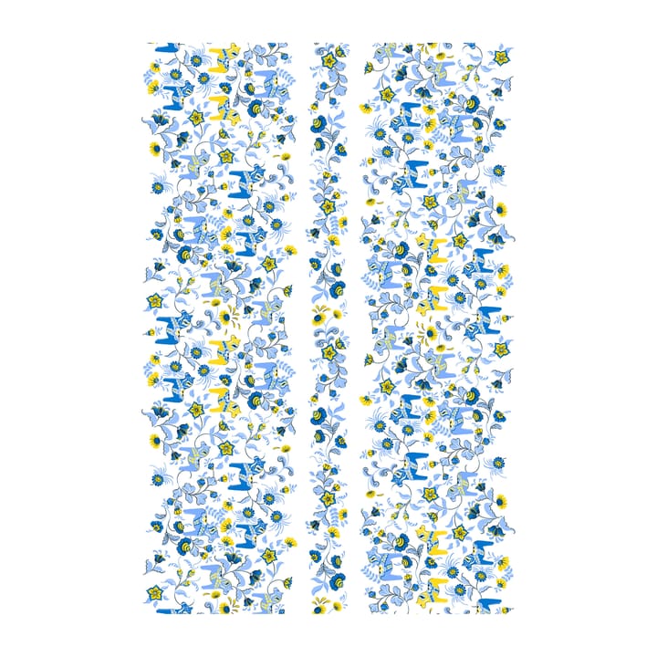 Leksand Bård vahaliina - Sininen-keltainen - Arvidssons Textil