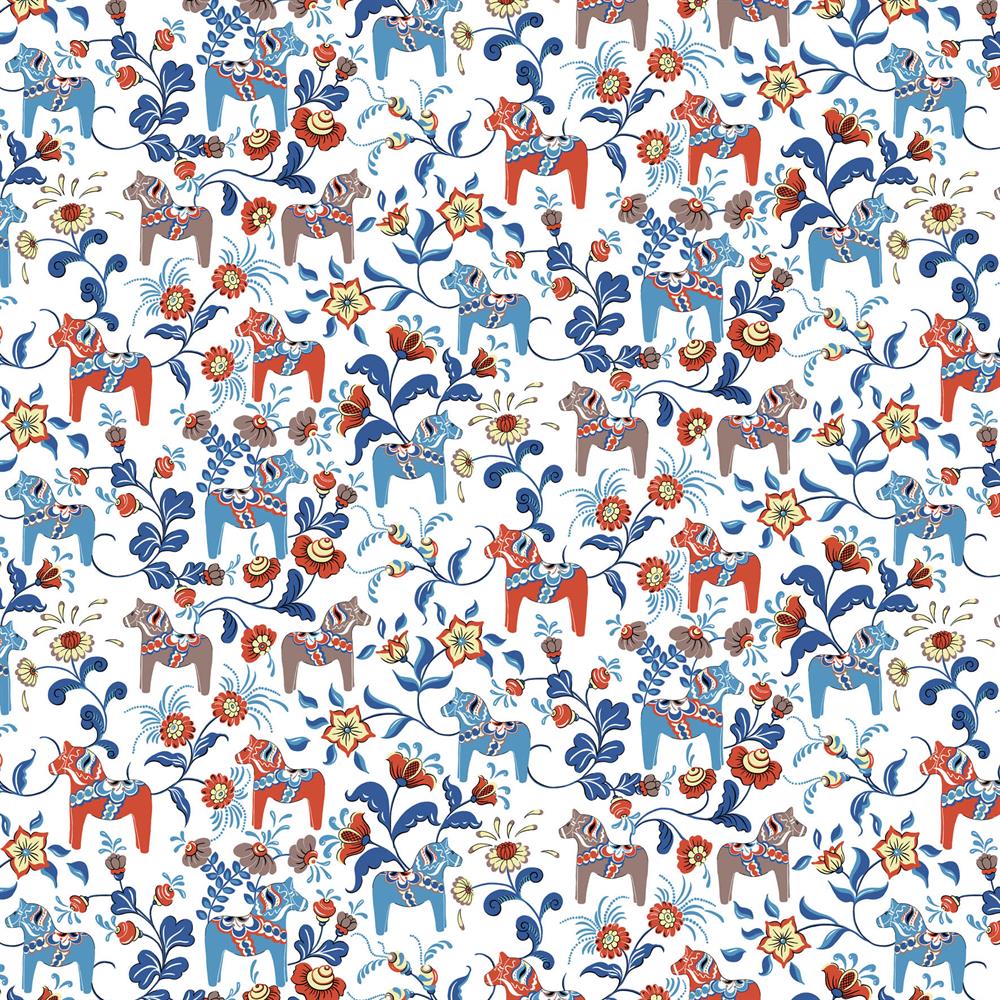 Leksand kangas, valkoinen Arvidssons Textil