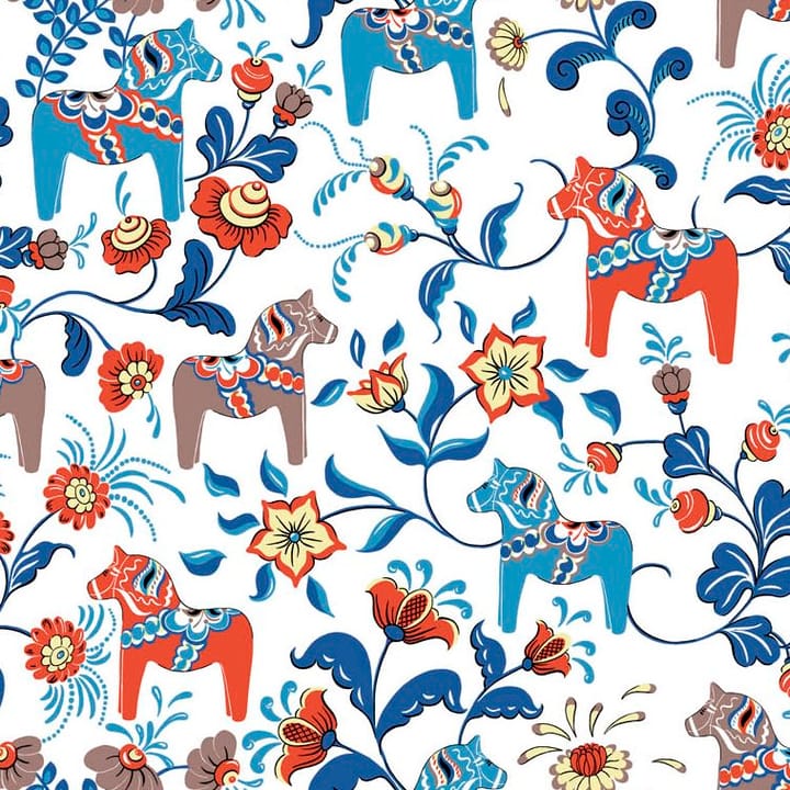 Leksand kangas, valkoinen Arvidssons Textil